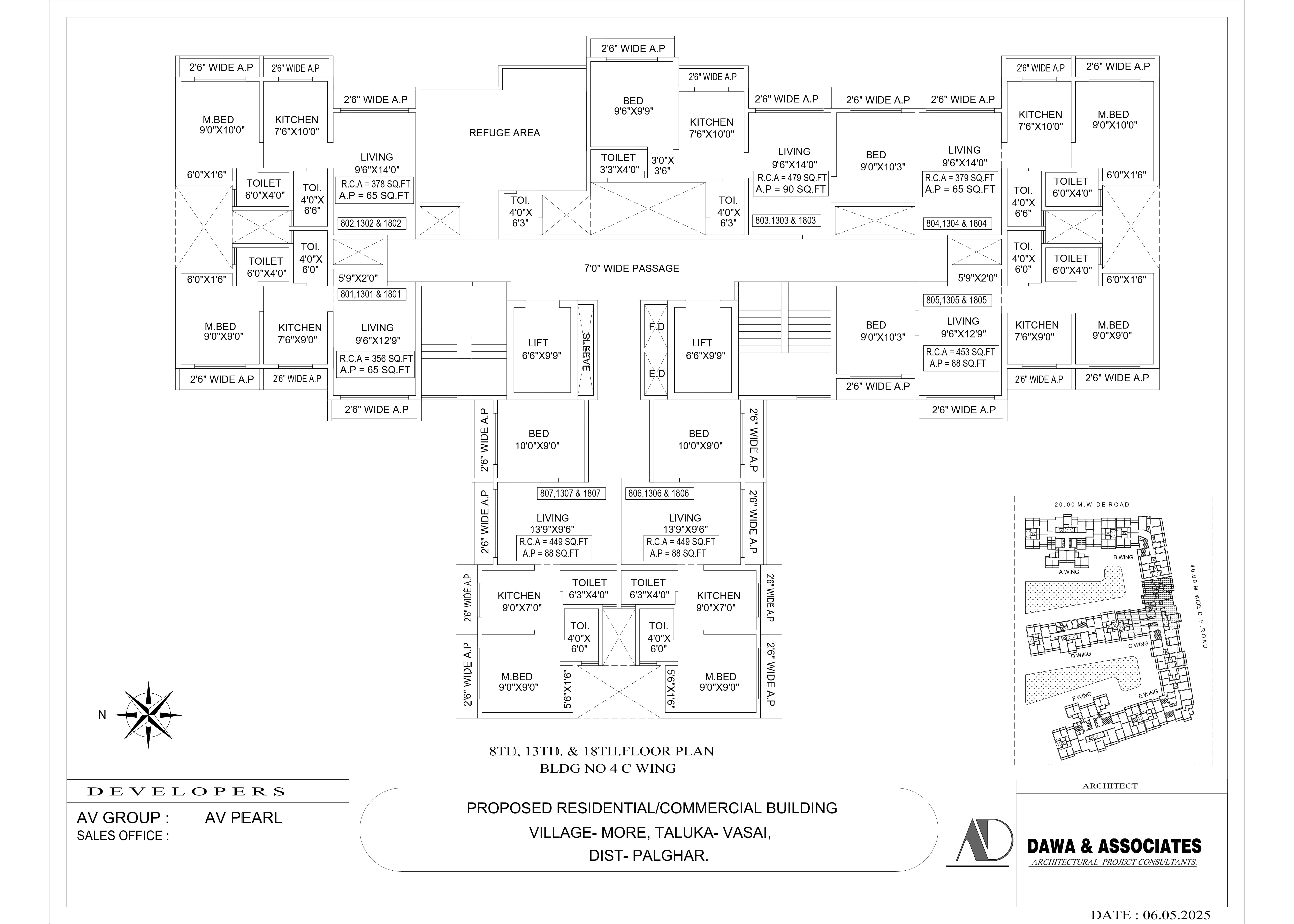 Wing 4C Refuge Floor Plan - AV Pearl